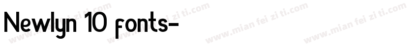 Newlyn 10 fonts字体转换
